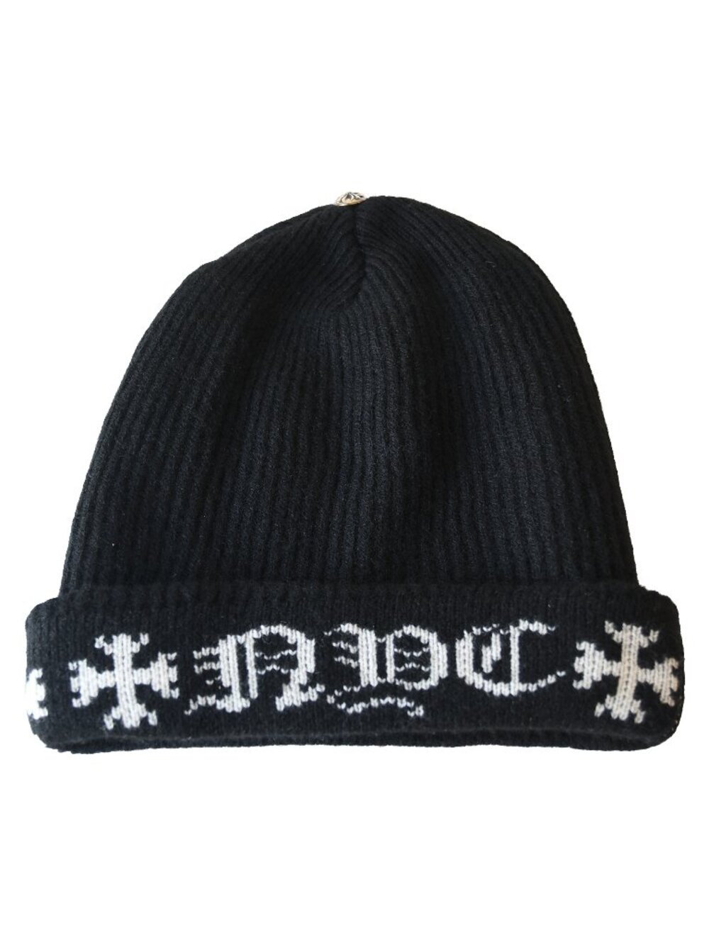 Chrome Hearts Big Daddy Cashmere Beanie Black